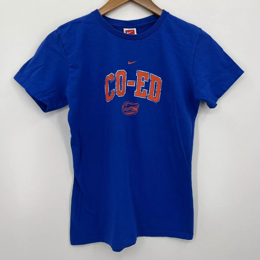Nike Team Kids Florida Gators Blue CO-ED Graphic T-Shirt Size M 8-10